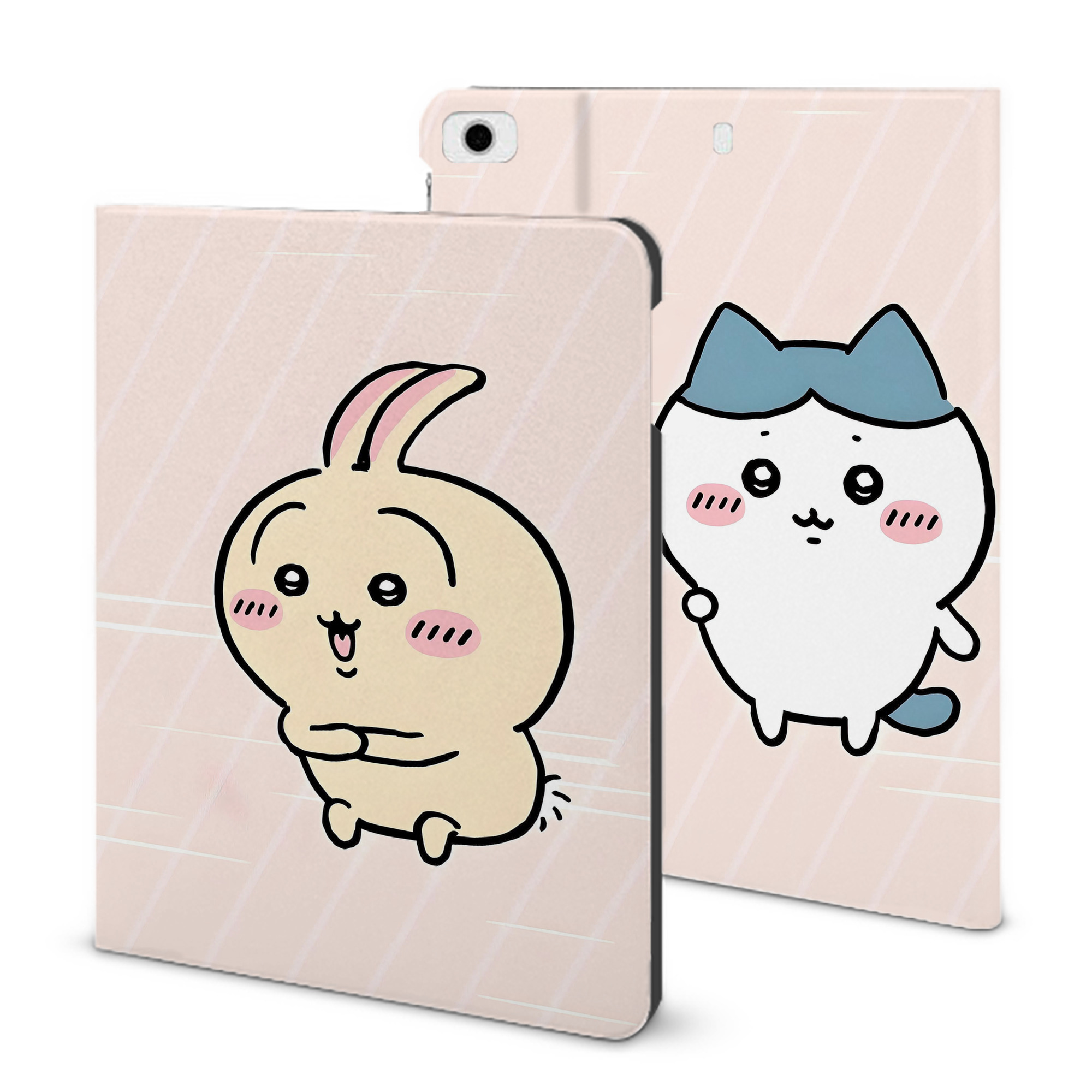 （画像用） ちいかわ Chii-kawa IPad ケース ブック型 PUレザー TPU 耐衝撃 軽量 薄型 ペン収納なし 全面保護 IPad 各モデル対応